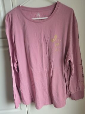 Disney 50th Anniversary Long-Sleeve Pink Graphic Tee